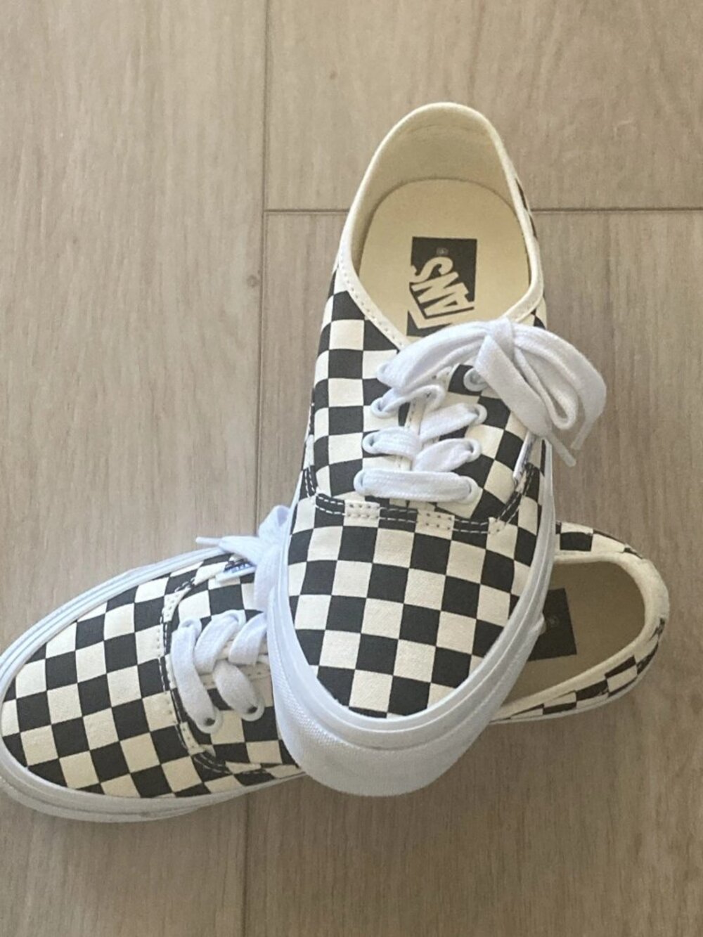 Vans Authentic Reissue 44 Checkers Black Cream Looks Yellow Men 8